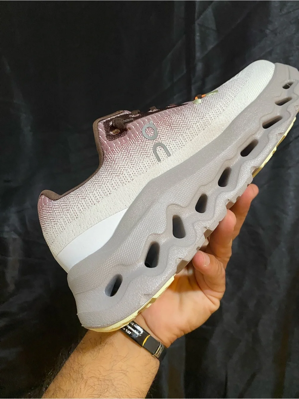 On Running Cloudnova Athletic Shoes - Pink, Brown, Cream